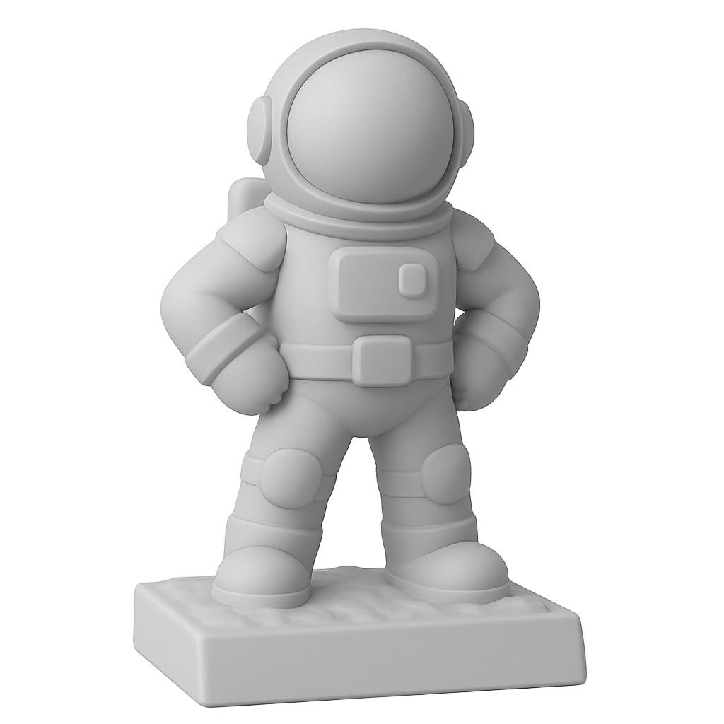 Paintable 3D astronaut figurine from the Spark Cosmic Creatures Collection — Heroic Astronaut.