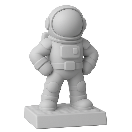 Paintable 3D astronaut figurine from the Spark Cosmic Creatures Collection — Heroic Astronaut.