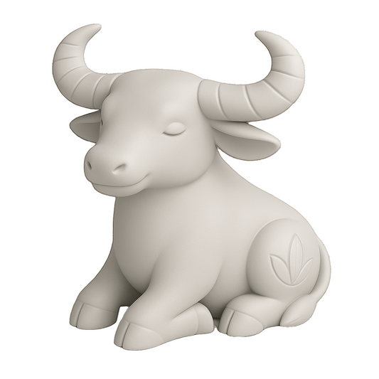 Lunar Legends: The Water Buffalo of Patience